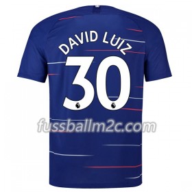 Fußballtrikots Chelsea David Luiz 30 Heim Trikotsatz 2018-2019